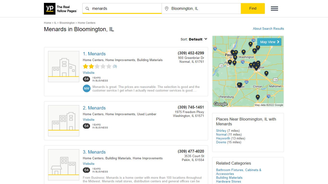 Menards Locations & Hours Near Bloomington, IL - YP.com